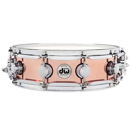 DW Collector’s Series Metal Snare Drum Solid 3mm Copper Smooth Finish - 4x14