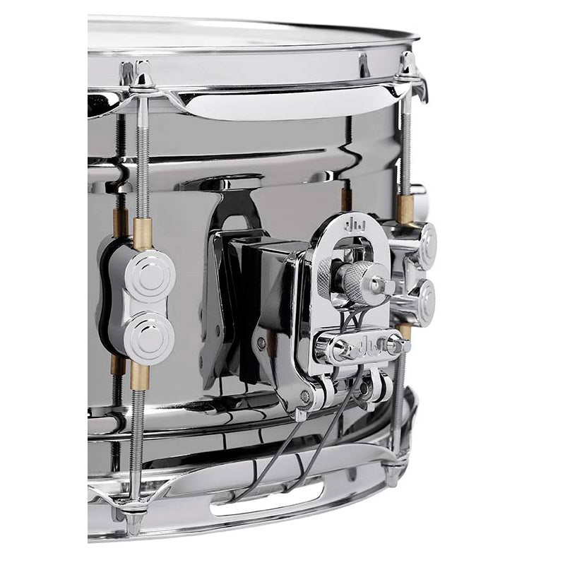 PDP Concept Metal 6x10 Snare Drum Dual-Beaded 1mm Rolled Black Nickel Over Steel w/ Chrome Hardware