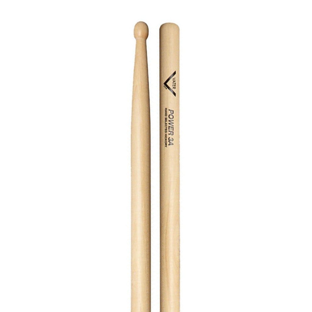 Vater VHP3AW - Vater American Hickory Power 3A Wood Tip  Drumsticks