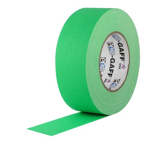 Pro Tape Pro Gaff 2”x50yd Cloth Tape - Fluorescent Green