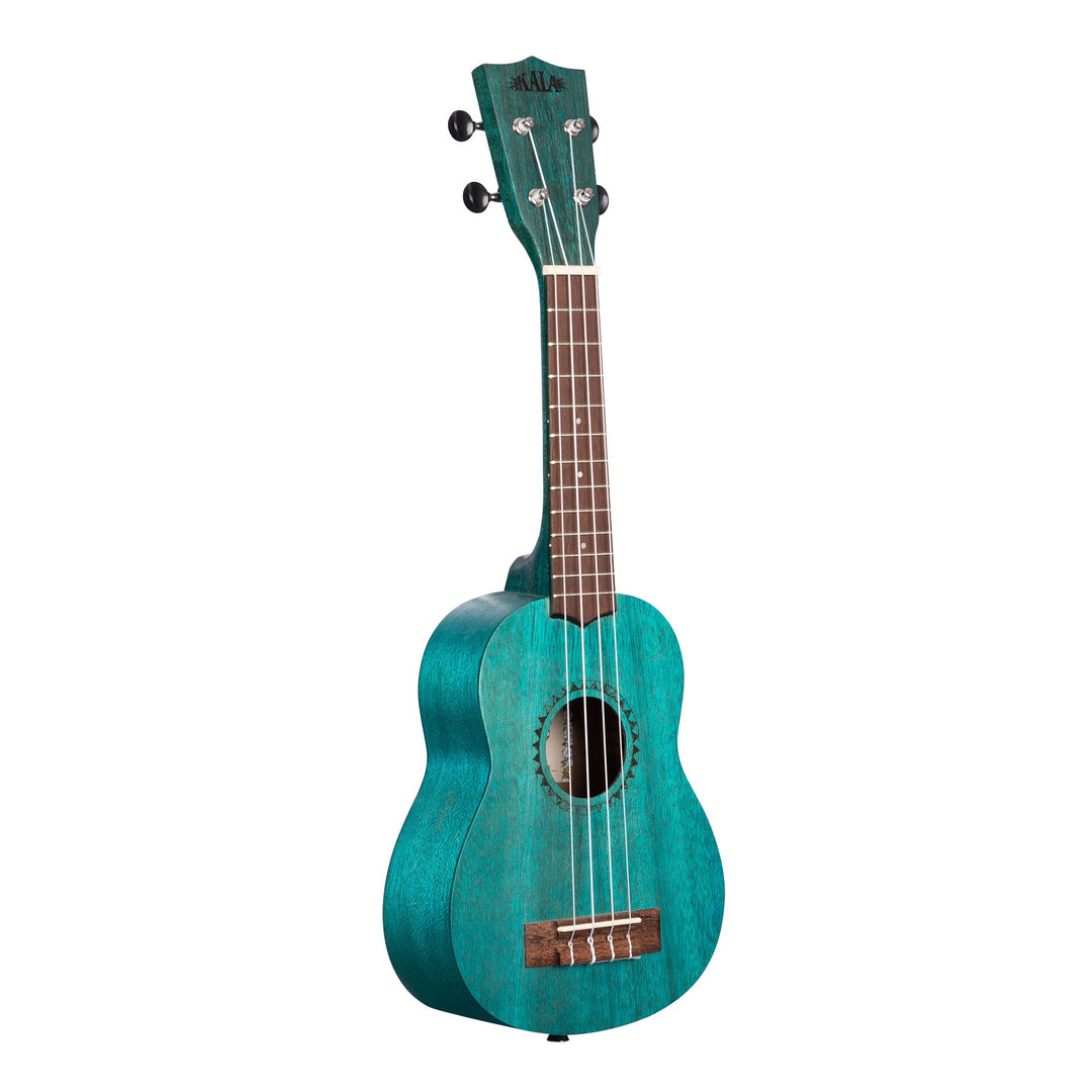 Kala KA-MRT-BLU-S Ocean Blue Watercolor Meranti Soprano Ukulele