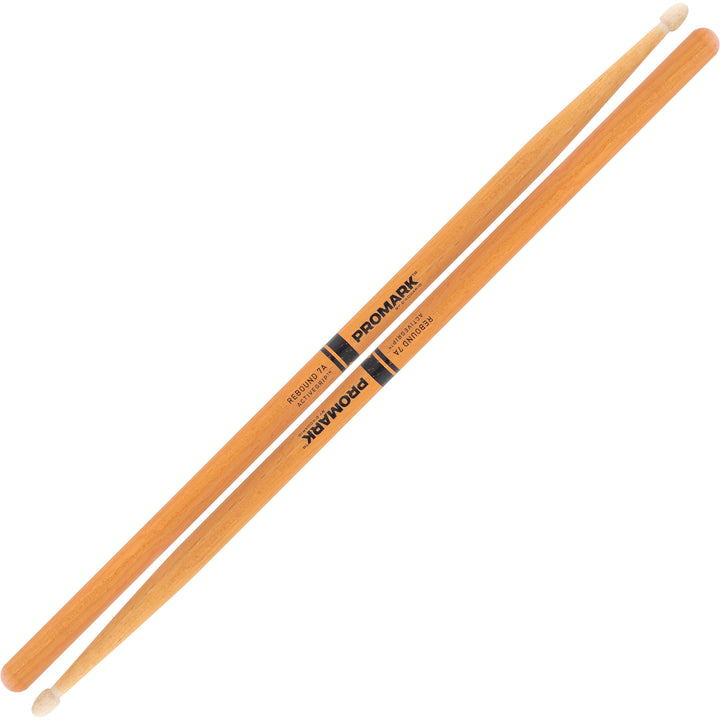 Promark R7AAGC-Promark Rebound 7A Activegrip Clear  DrumSticks With Acorn Tips