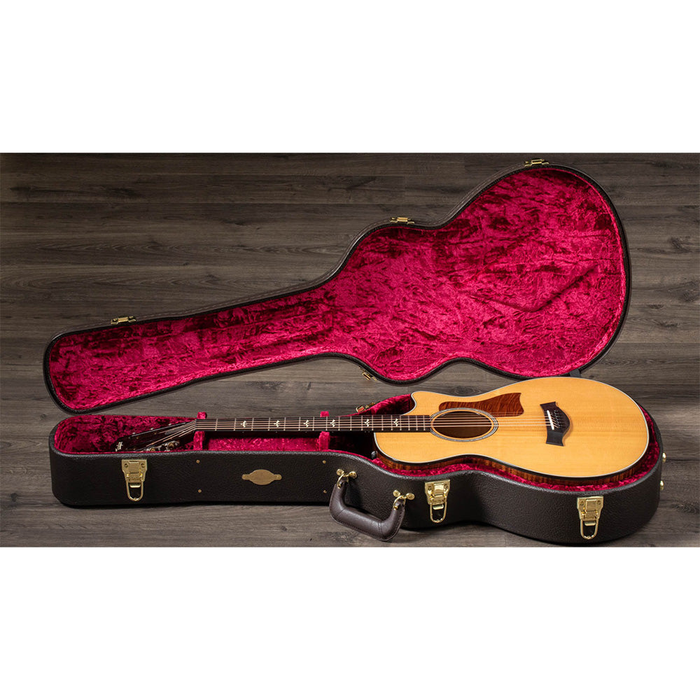 Taylor Guitars 612ce 12-Fret, West African Crelicam Ebony Fretboard, Expression System ® 2 Electronics, Venetian Cutaway with Taylor Deluxe Hardshell Brown Case
