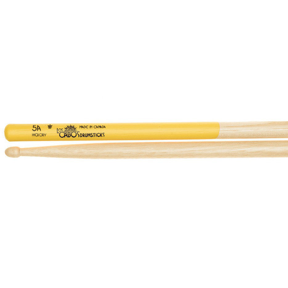 Los Cabos LCD5AYJ 5A Yellow Jacket Drum Sticks-Hickory