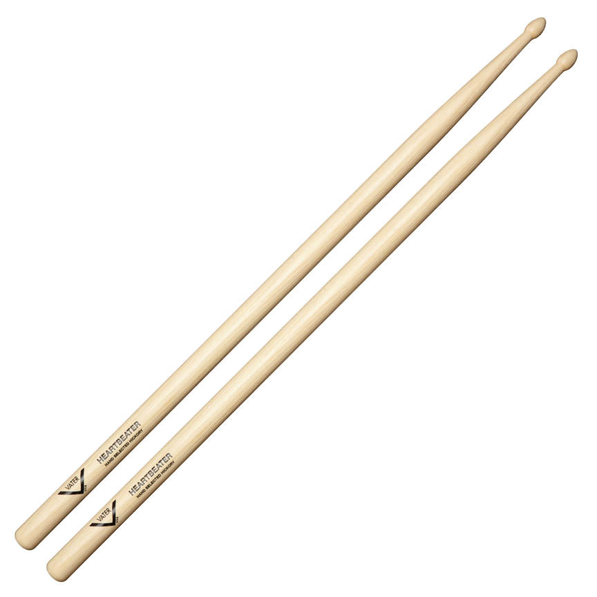 Vater VHHBW - Vater American Hickory Heartbeater Wood Tip Drumsticks