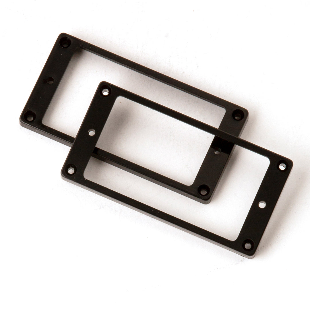 PRS SE Humbucker Pickup Rings (2-Pack) - Slant, Black (Stoptail Equipped)