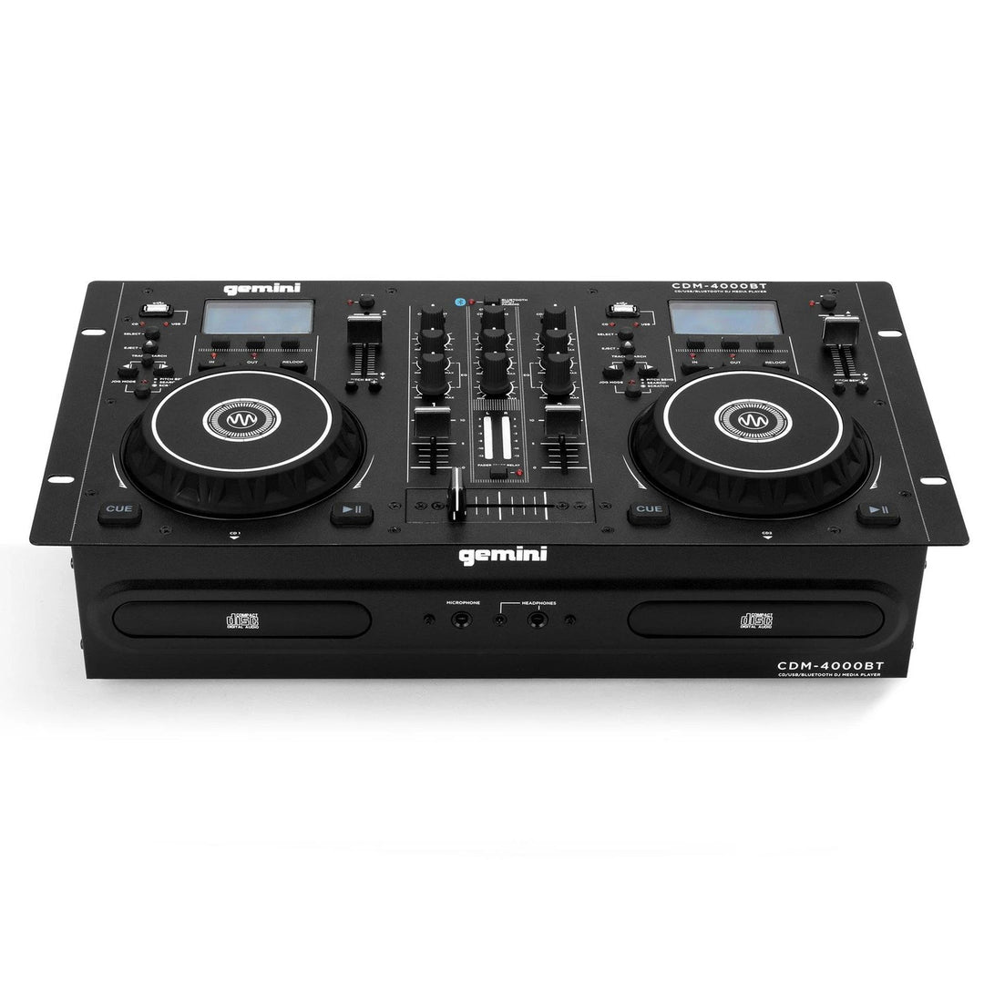 Gemini CDM-4000BT 2-Channel Dual MP3/CD/USD Mixer Console w/ Bluetooth