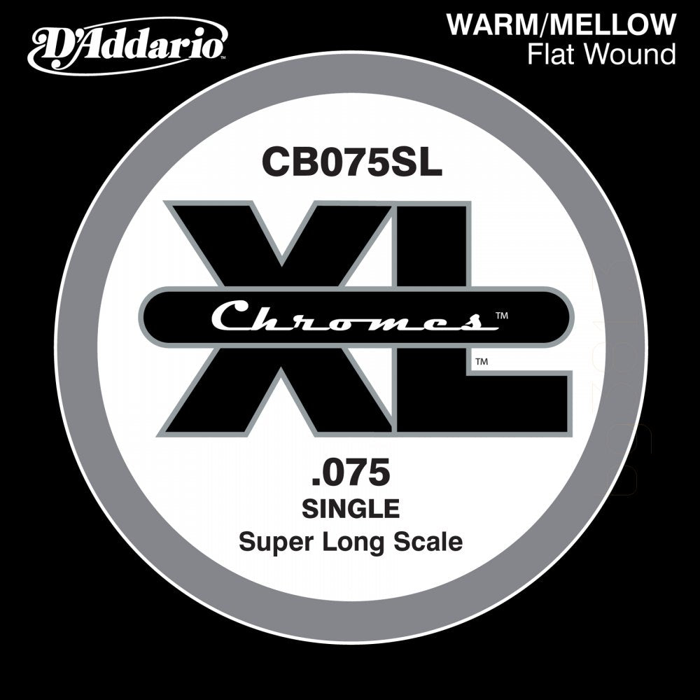 D'Addario CB075SL - SNGL BASS CHROMES 075 SUP LONG