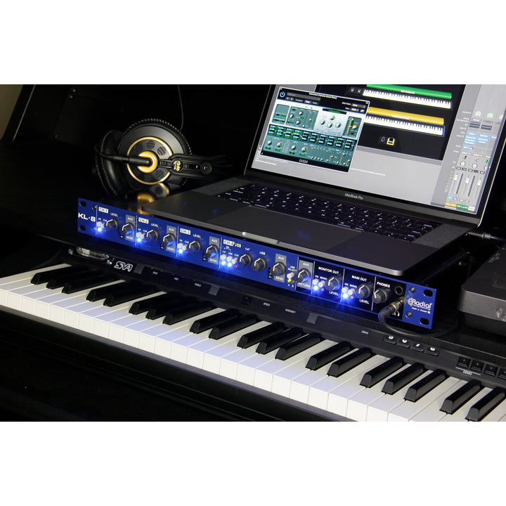 Radial KL-8 Rackmount Keyboard Mixing Station