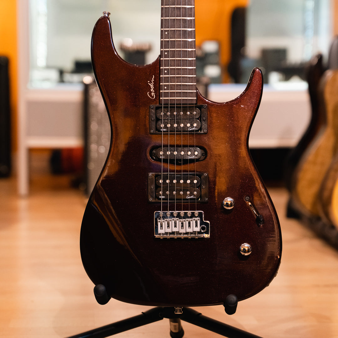 Godin - Freeway Classic HSH Burgundy Metallic w/ Godin Gig Bag (2004) - USED