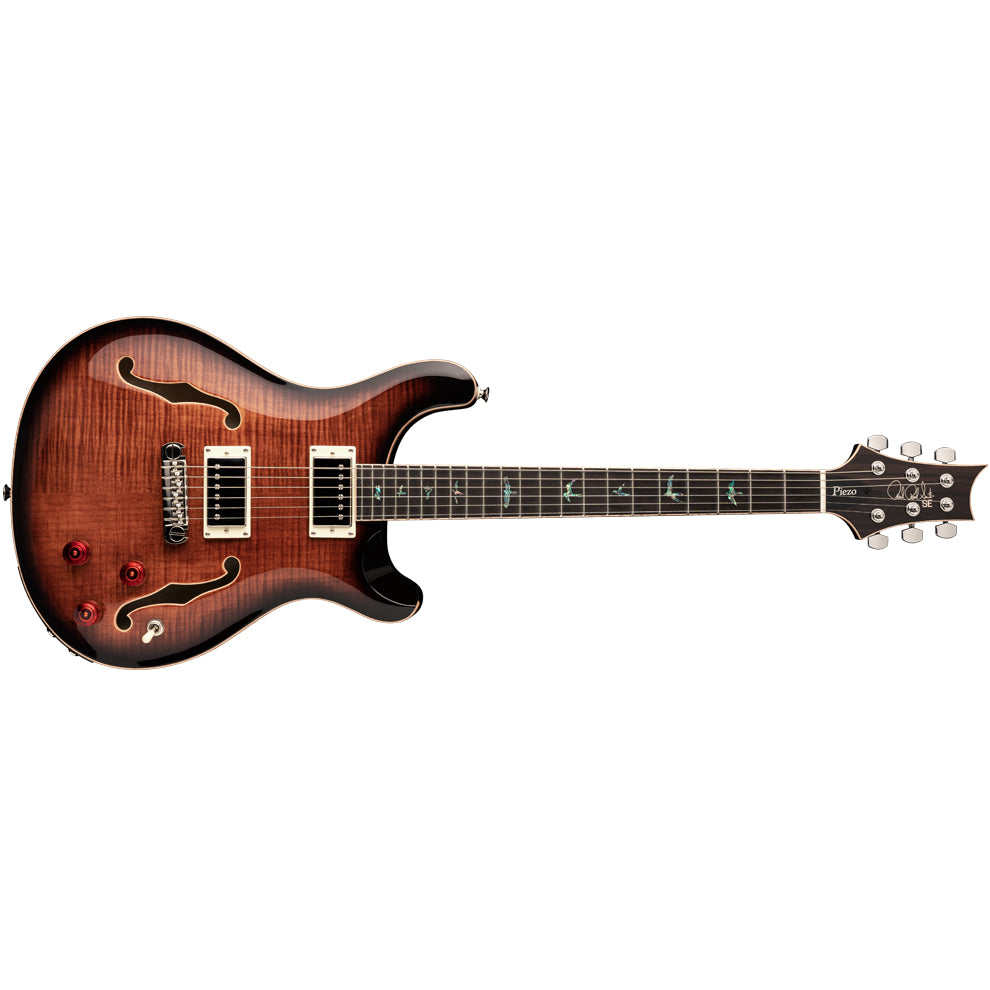 PRS SE Hollowbody II Piezo Electric Guitar (Black Gold Burst)