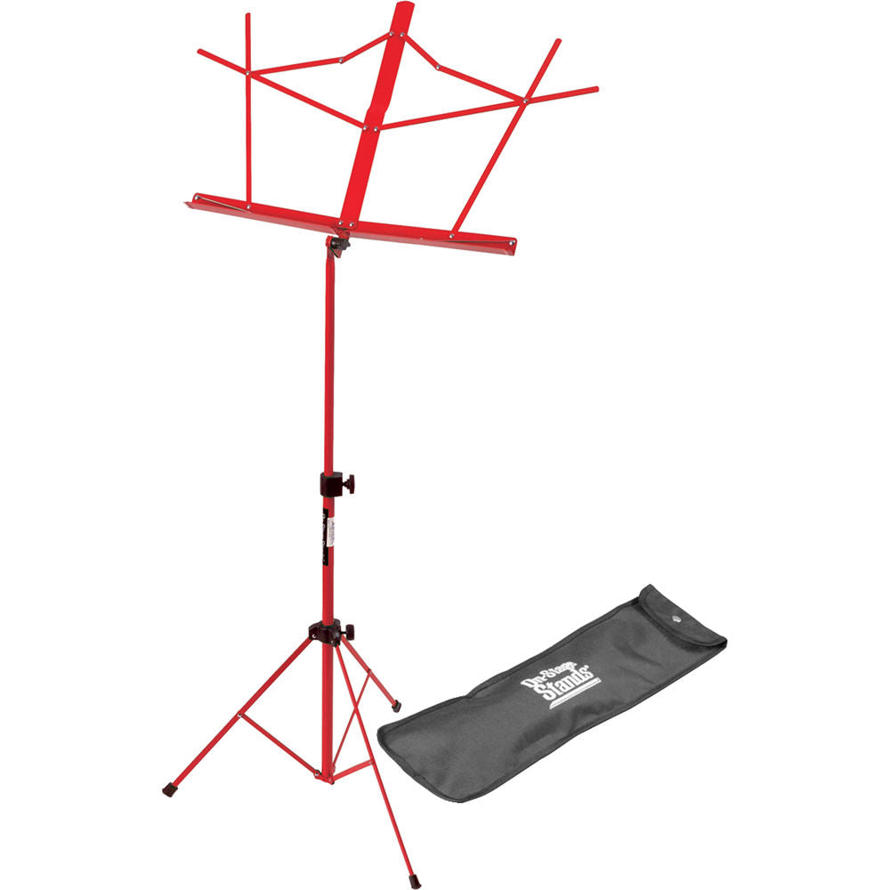 On-Stage SM7122 Compact Sheet Music Stand with Bag - Red