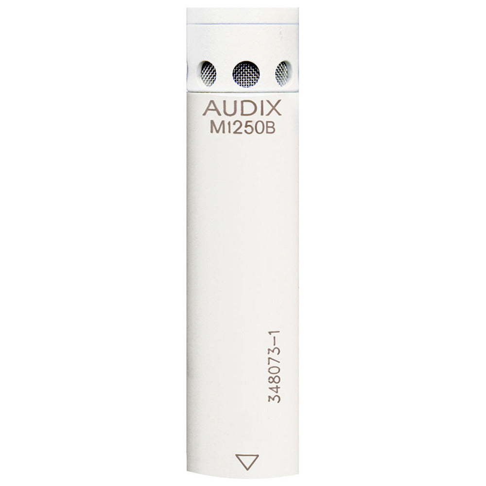 Audix M1250B Miniaturized Condenser Microphone (White) - Cardioid Pattern