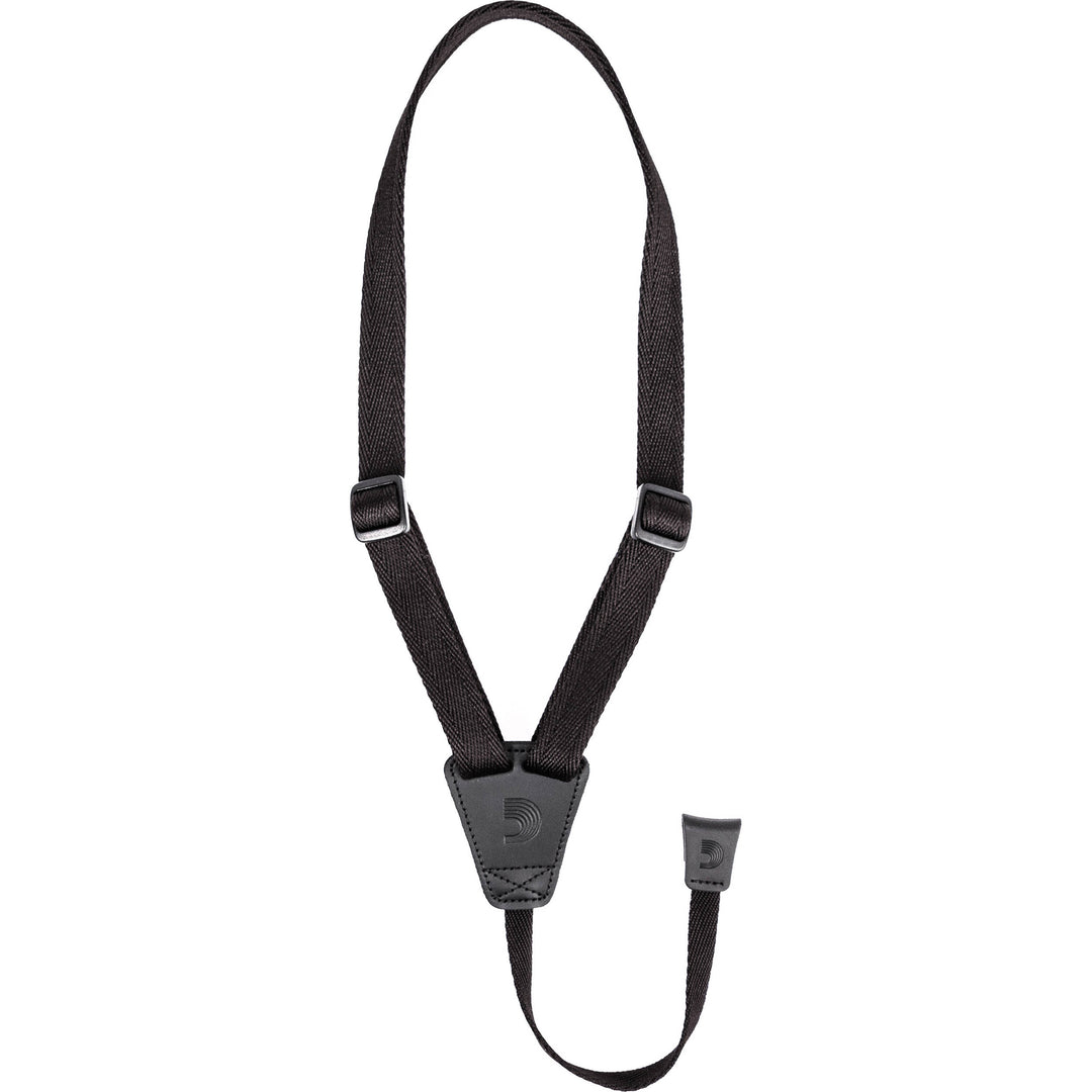 D'Addario 19UKE00 - 19MM PET UKE STRAP, BLACK