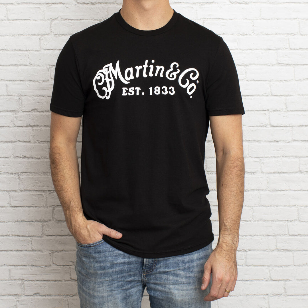 Martin Guitars Classic Solid Logo Tee, Men Black, 3X-Large