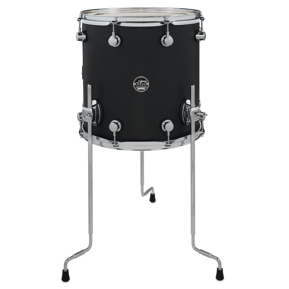 DW Performance Series Floor Tom 14x14 Hard Satin Lacquer - Charcoal Metallic