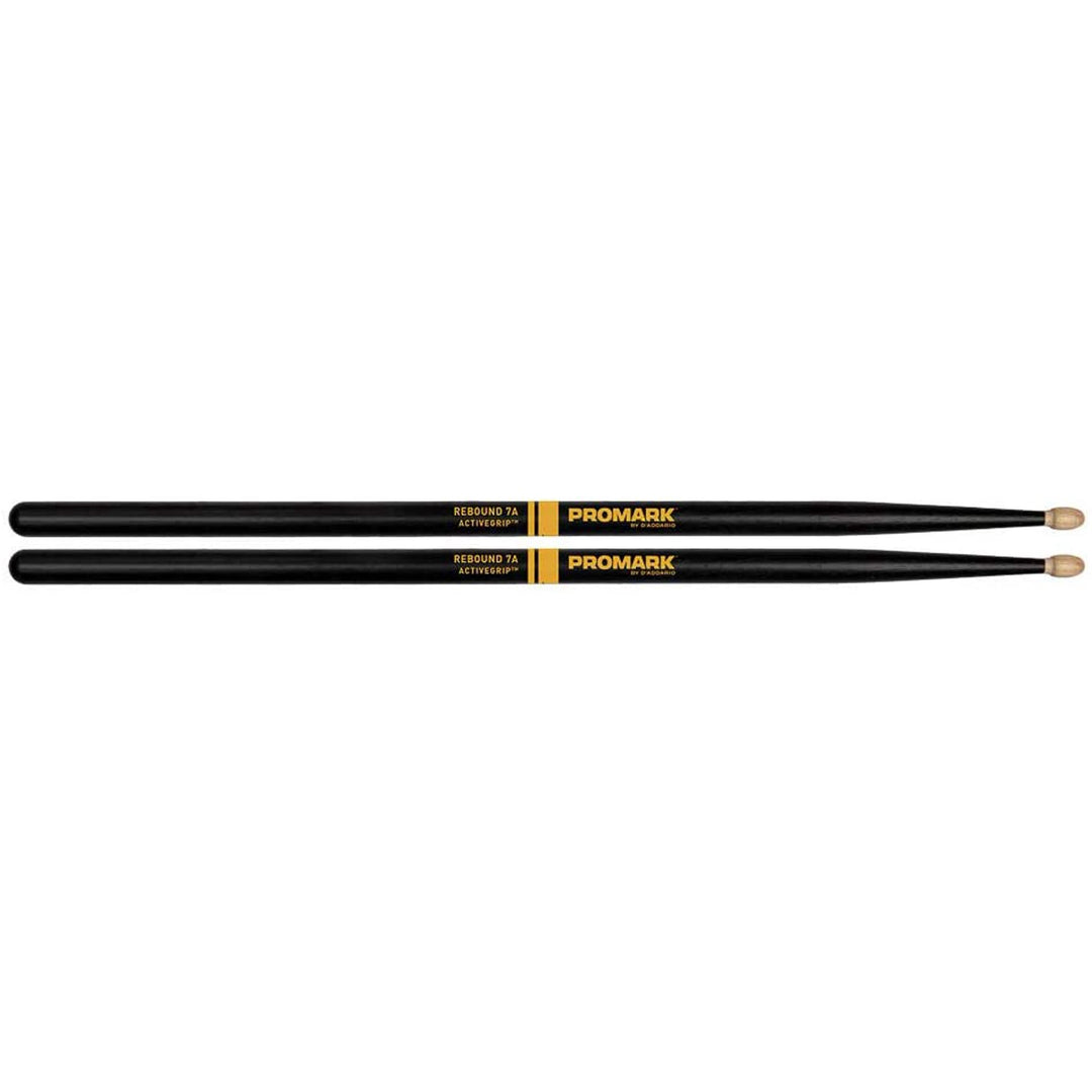 Promark R7AAG -Promark Rebound 7A  ActiveGrip Drum Sticks With Acorn Tips