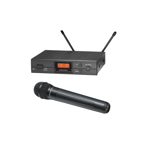 Audio-Technica ATW-2120b 2000 Series Wireless System 487.125-506.500 MHz - ATW-T220a Handheld Cardioid Dynamic Microphone
