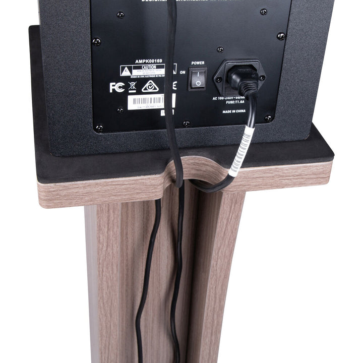 Gator Frameworks Elite Series Studio Monitor Floor Stand (Single) - Driftwood Gray