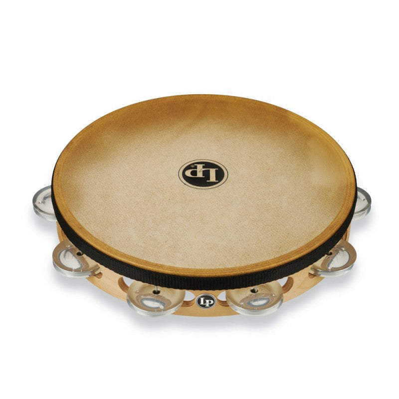 LP LP383-AL - Pro 10” Tambourine - Single Row - Aluminum w/ Head