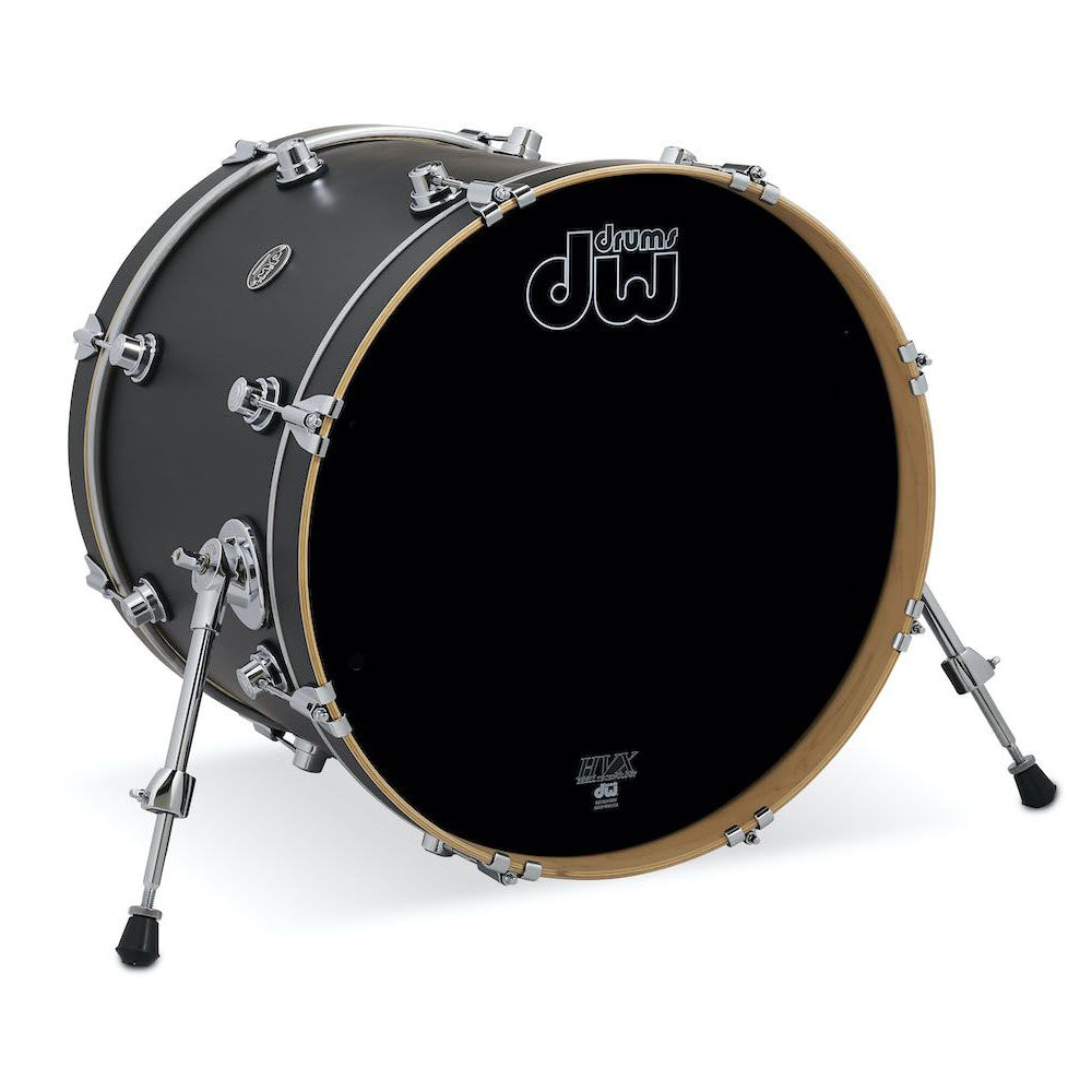 DW Performance Series Bass Drum 16x20 Hard Satin Lacquer - Charcoal Metallic