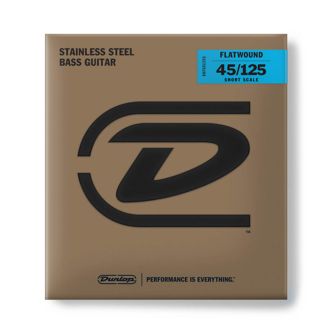 Dunlop DBFS45125S Flatwd bass string SH scale 45/125-5/set