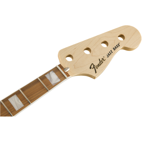 Fender Classic Series 70's Jazz Bass Neck, 20 Medium Jumbo Frets, Block Inlay, Pau Ferro - Natural