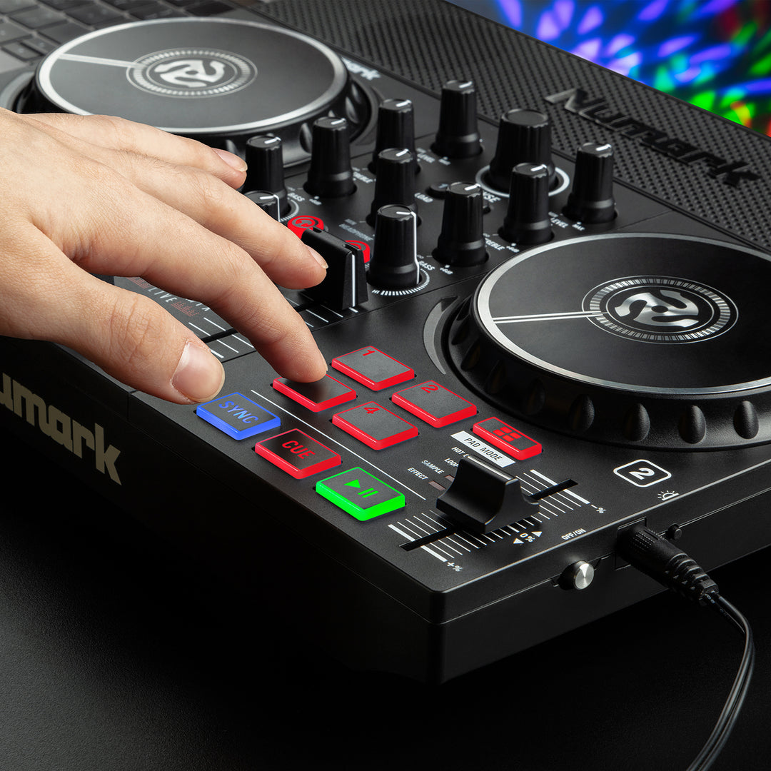 Numark Party Mix Live DJ Controller with Built-In Light Show and Speakers