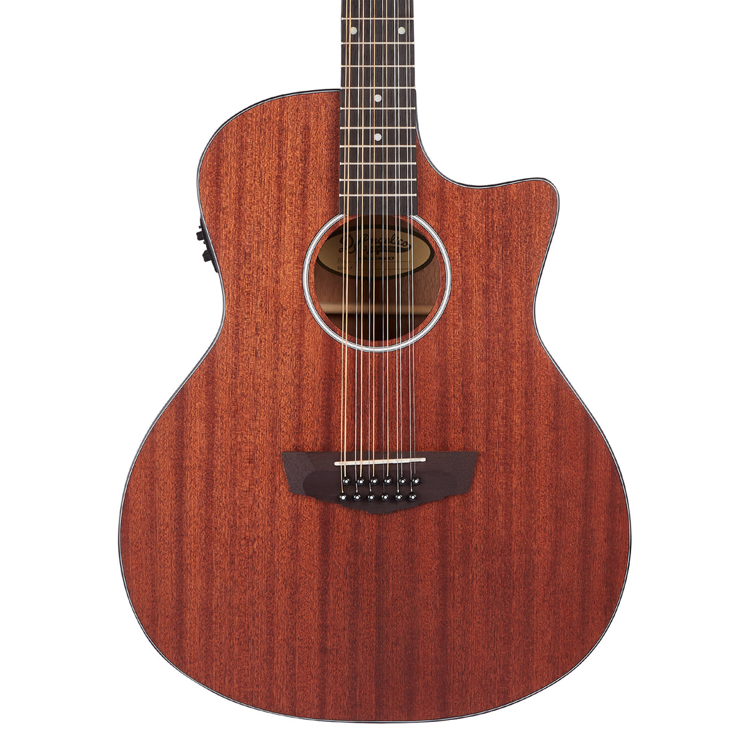 D’Angelico Premier Fulton LS 12-String Acoustic Guitar - Natural Mahogany