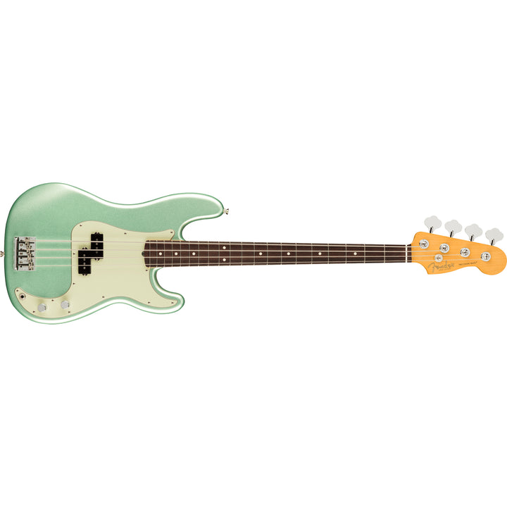 Fender American Professional II Precision Bass Rosewood Fingerboard Electric Bass Guitar - Mystic Surf Green