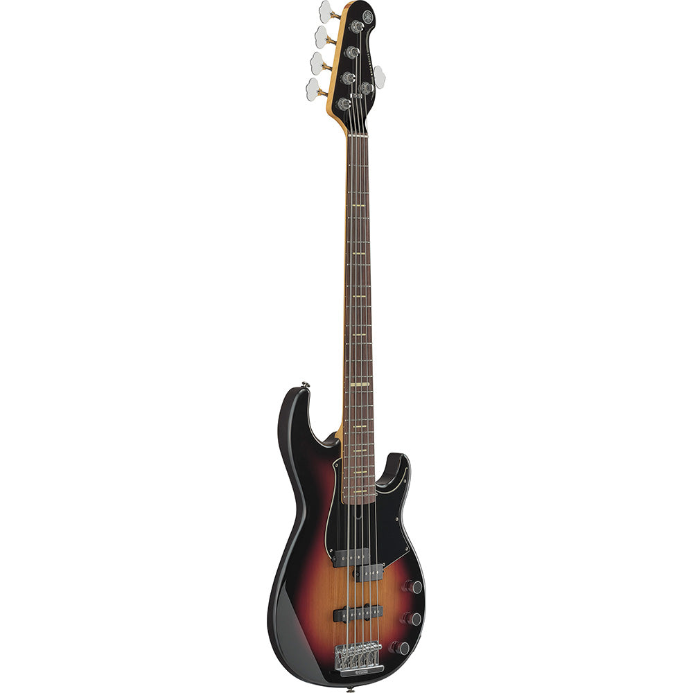 Yamaha BBP35II Alder/Maple/Alder body, 5-String Bass Guitar w/ Hardshell Case - Vintage Sunburst