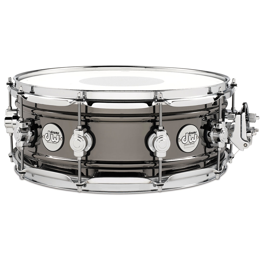 DW Design Series Metal Snare Drum 5.5x14 - Black Nickel Over Brass