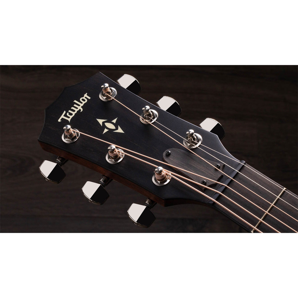 Taylor Guitars Builder's Edition 517e WHB, West African Crelicam Ebony Fretboard, Expression System ® 2 Electronics, Non-cutaway with Taylor Deluxe Hardshell-Western Floral Case