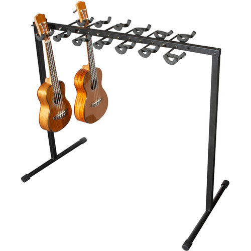 On-Stage GS5012 Ukulele Rack with Foam Holders 12-Space
