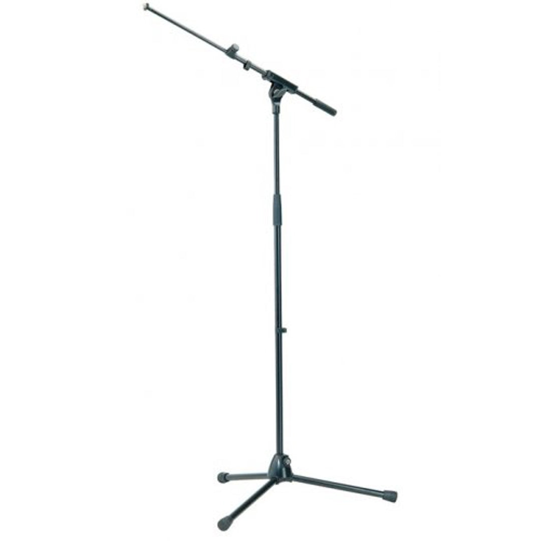 K&M 210/8 Telescopic Boom Microphone Stand (Black)