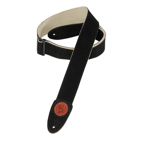 Levy's MSS7-BLK Suede Leather Guitar Straps