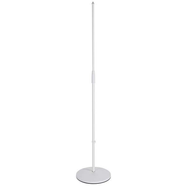 K&M 260/1 Round Base Microphone Stand (White)