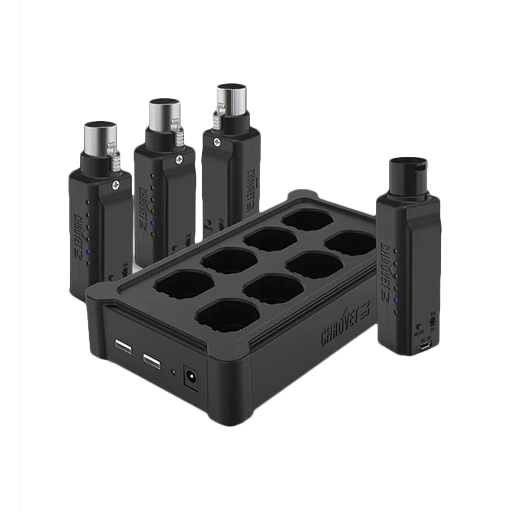 Chauvet Pro DFI-XLR-PACK Includes 1 transmitter, 3 receivers and 1 multi-charger