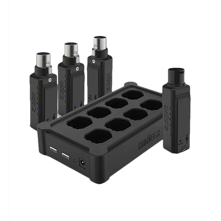 Chauvet Pro DFI-XLR-PACK Includes 1 transmitter, 3 receivers and 1 multi-charger