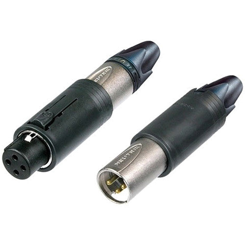Neutrik NC3FM-C - 3 Pin Unisex Inline XLR w/Gold Contacts & Nickel Shell