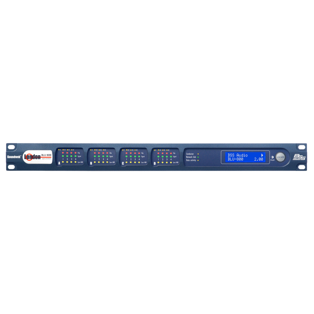 BSS BLU-800 Signal Processor with Digital Audio Bus and CobraNet