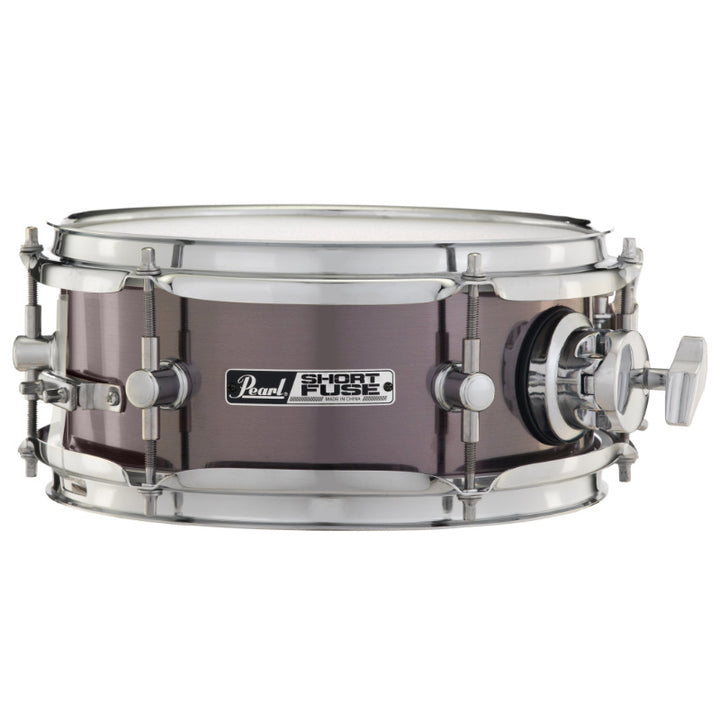 Pearl  Short Fuse 10''x4.5'' Snare Drum with Mount and Clamp  (Brushed Pewter)