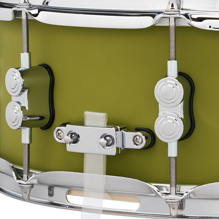 PDP Concept Maple Finish Ply 5.5x14 Snare Drum w/ Chrome Hardware - Satin Olive