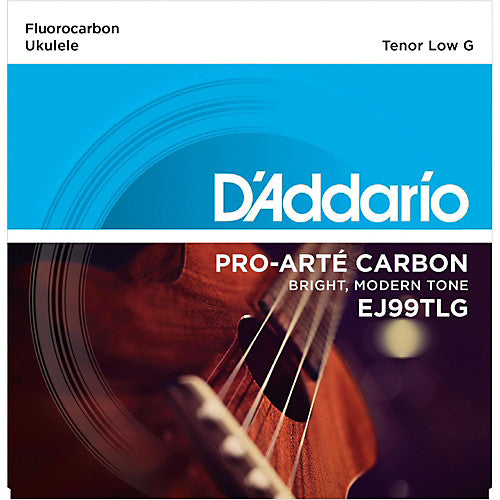 D'Addario EJ99TLG - SET TENOR UKULELE CARBON LOW G
