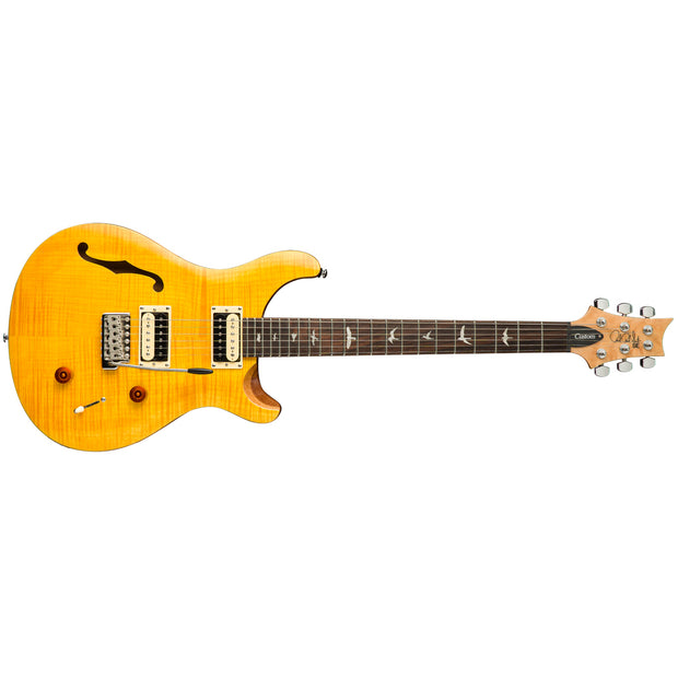 PRS SE Custom 22 Semi-Hollow Electric Guitar - Santana Yellow