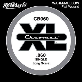 D'Addario CB060 - SINGLE  BASS CHROMES 060 LONG