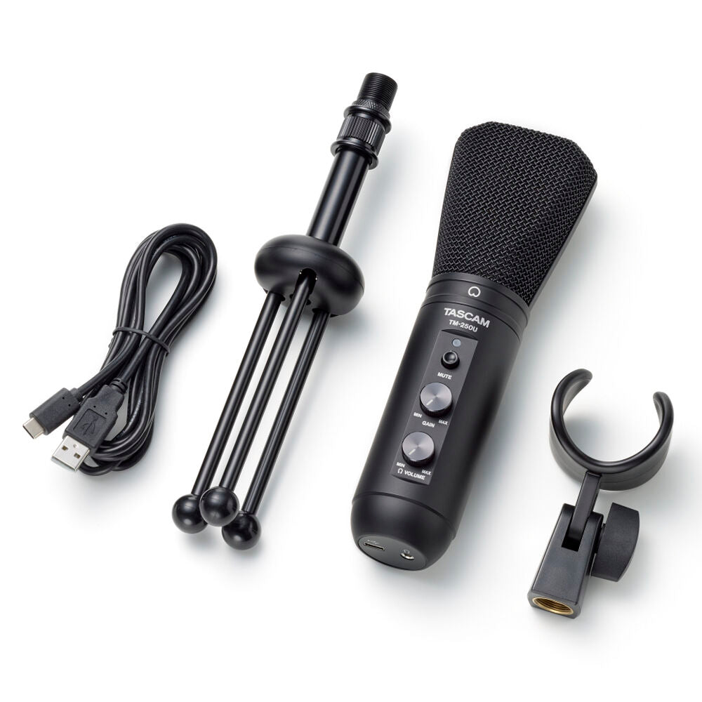 Tascam TM-250U Supercardioid USB Type-C Condenser Microphone