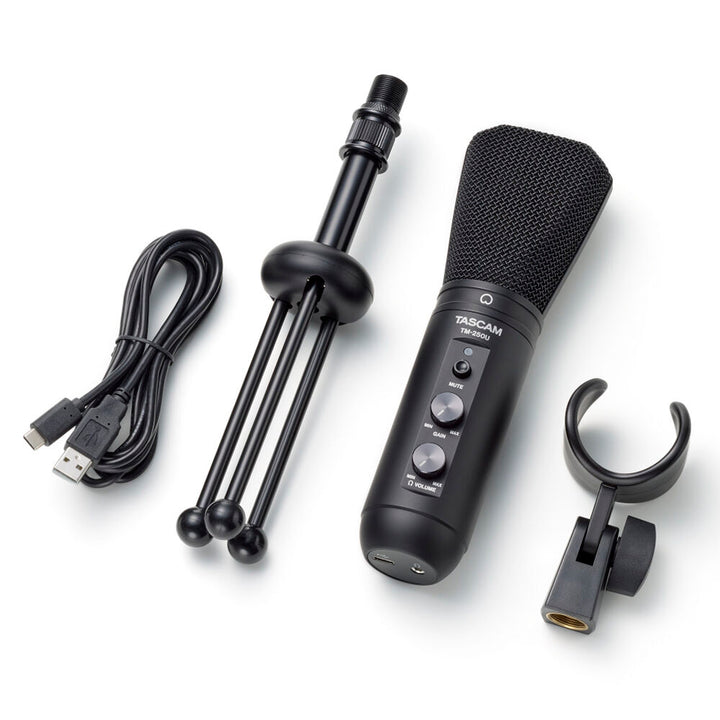 Tascam TM-250U Supercardioid USB Type-C Condenser Microphone