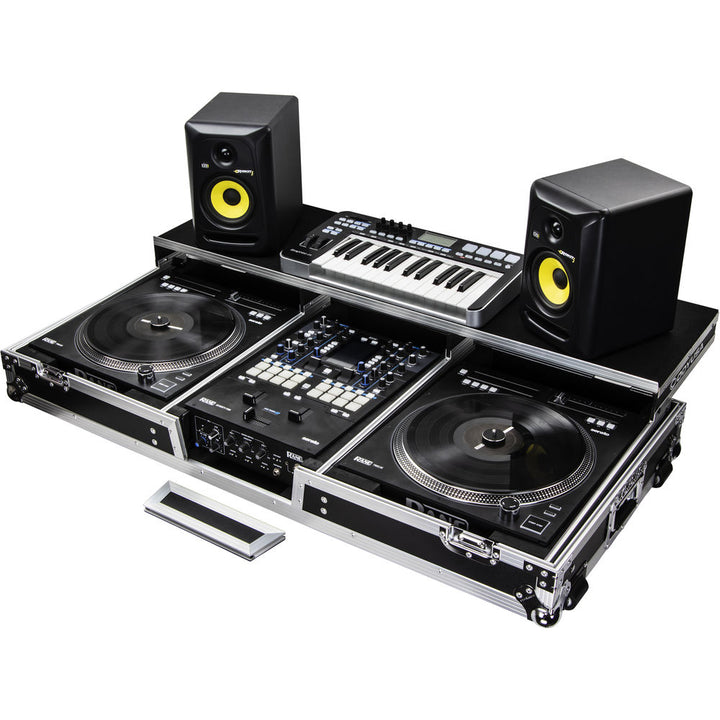 Odyssey FZGSPRA1272W DJ Coffin Case for Rane Seventy-Two & Rain Twelve Mixers - Silver and Black