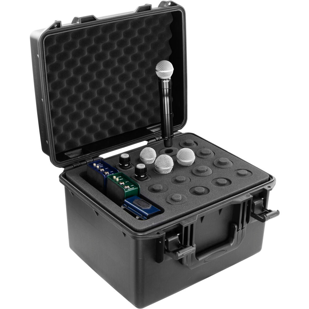 Odyssey MUMIC16 Vulcan Series Handheld Microphone Case with Storage for 16 Microphones